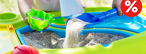 Bis zu 80% auf Sand- & Wasserspaß sparen