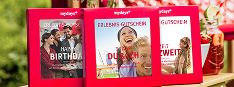Black Week Deals: Sichere dir bis zu 25% Nachlass auf mydays Gutscheine