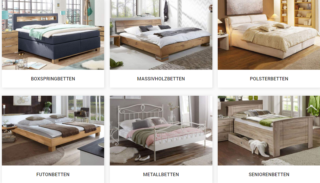 Das Angebot von Betten.at