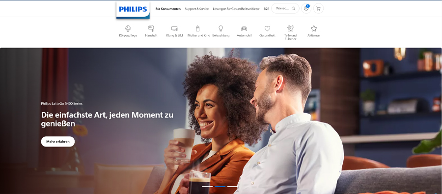 Philips Startseite