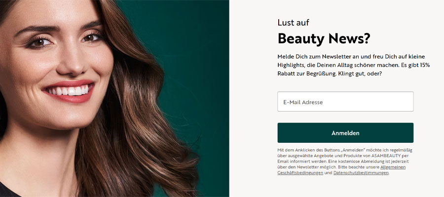 Der Newsletter von asambeauty